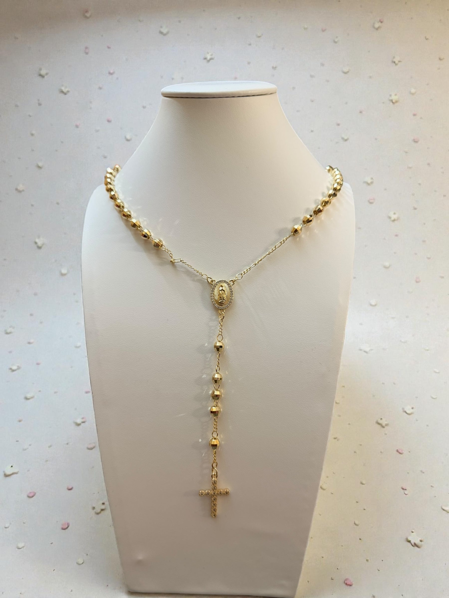 Collana rosario effetto luce