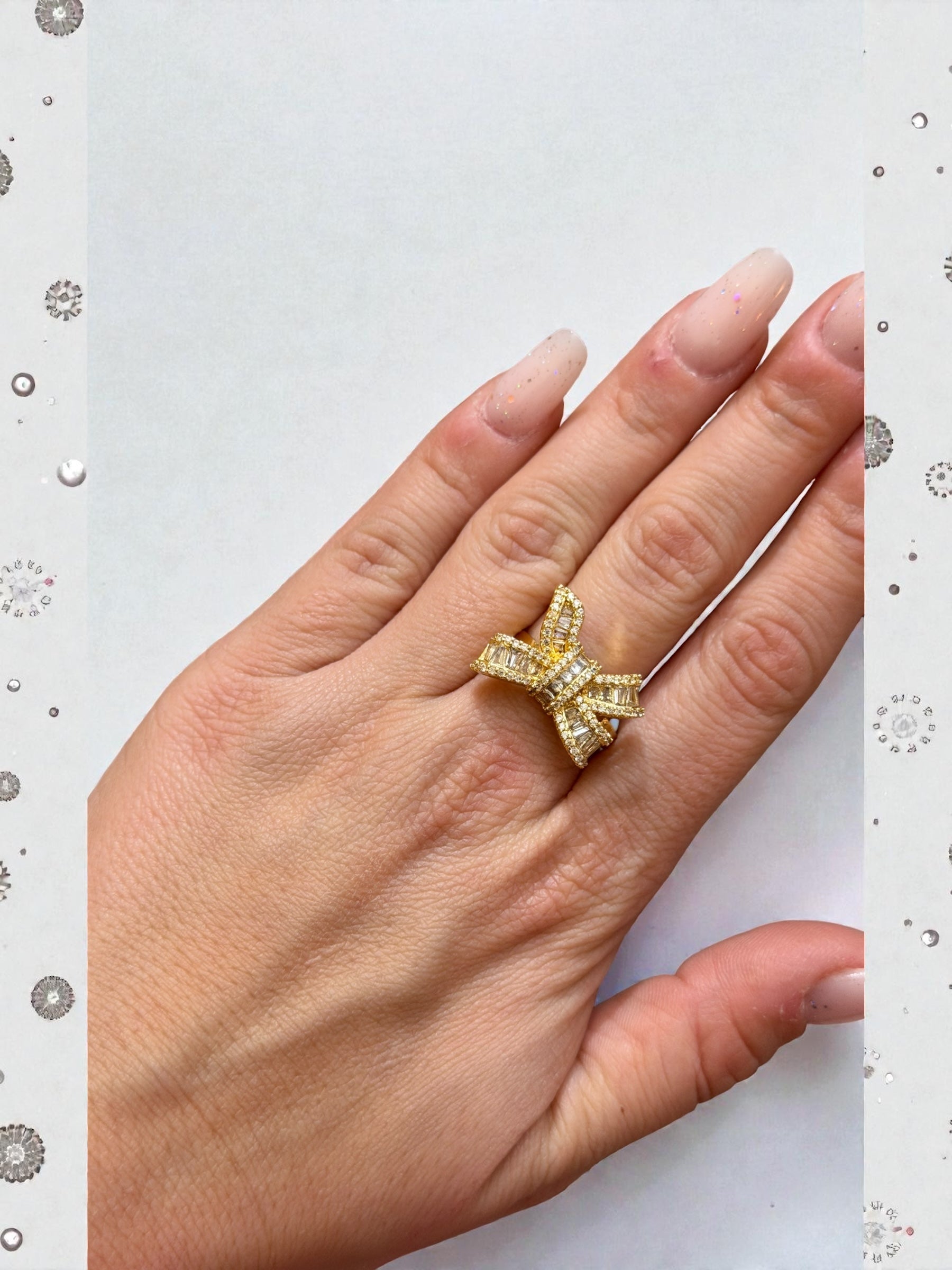 Anello Fiocchetto Strass