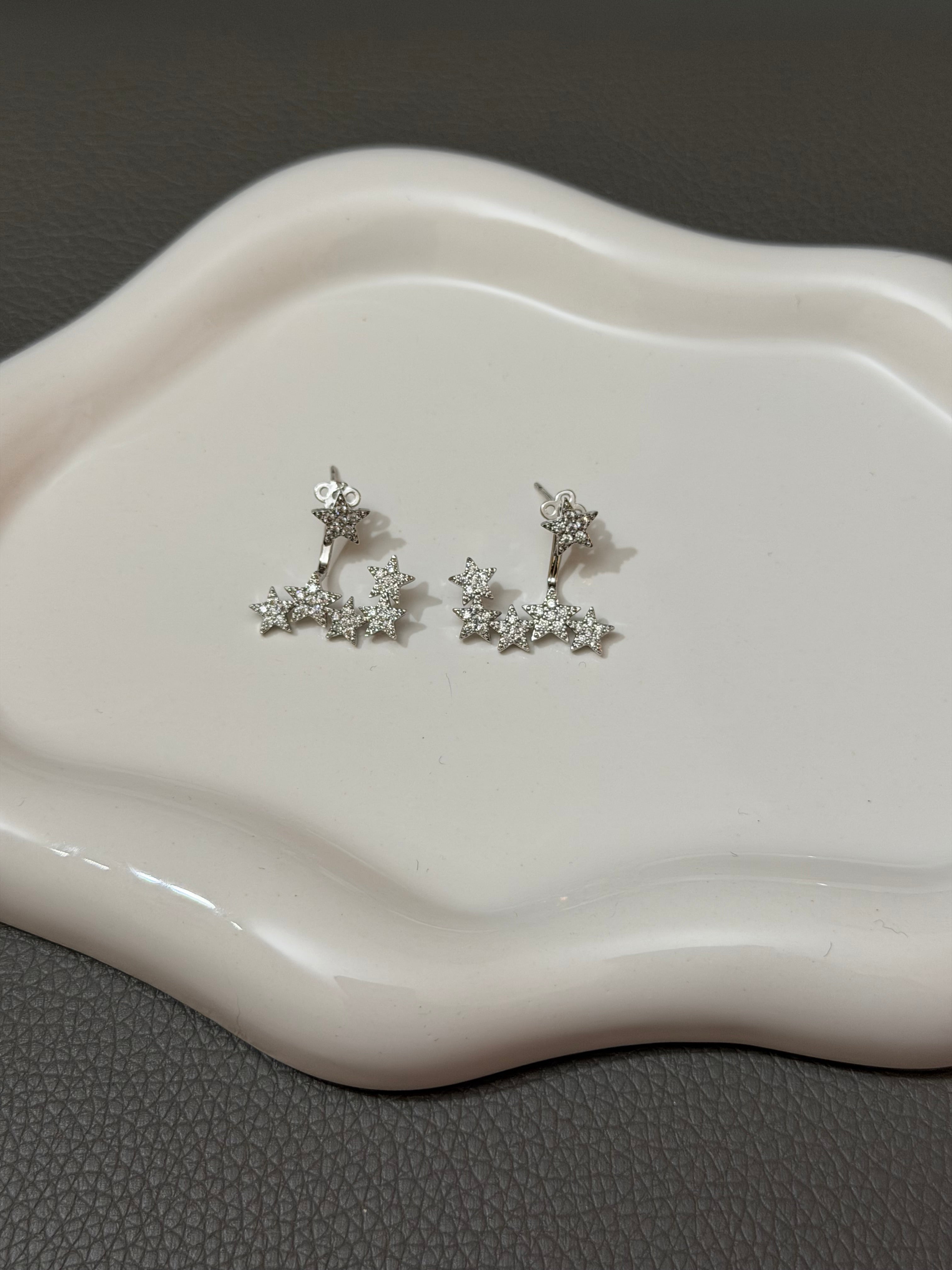 Orecchini tris stelline